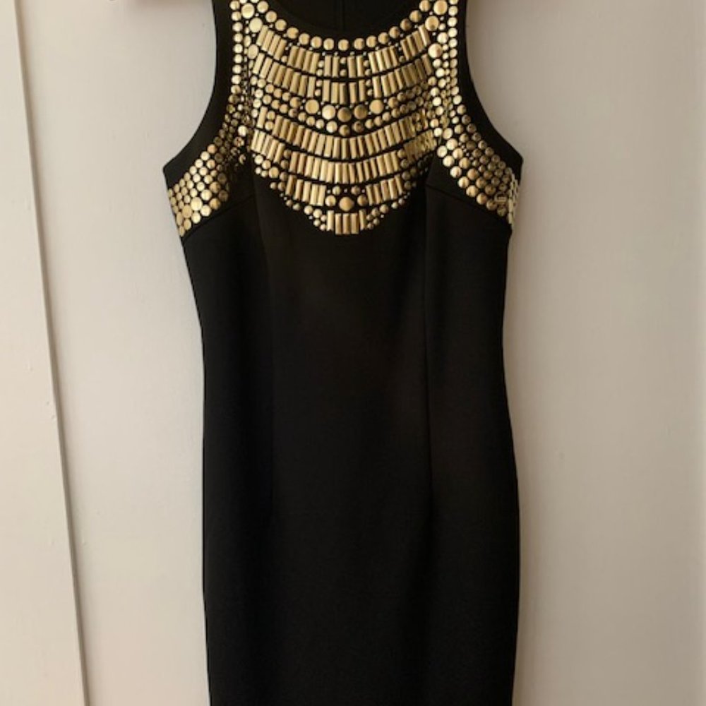 Bebe Black Mini Cocktail Dress - XS